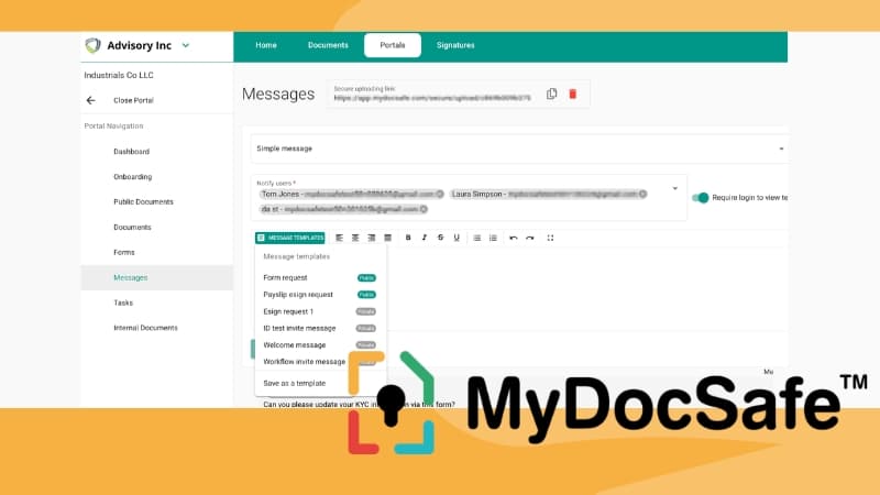 MyDocSafe - November 2025 Release Notes logo
