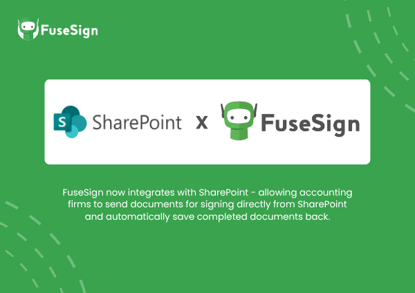 FuseSign launches Microsoft SharePoint integration for accounting firms logo