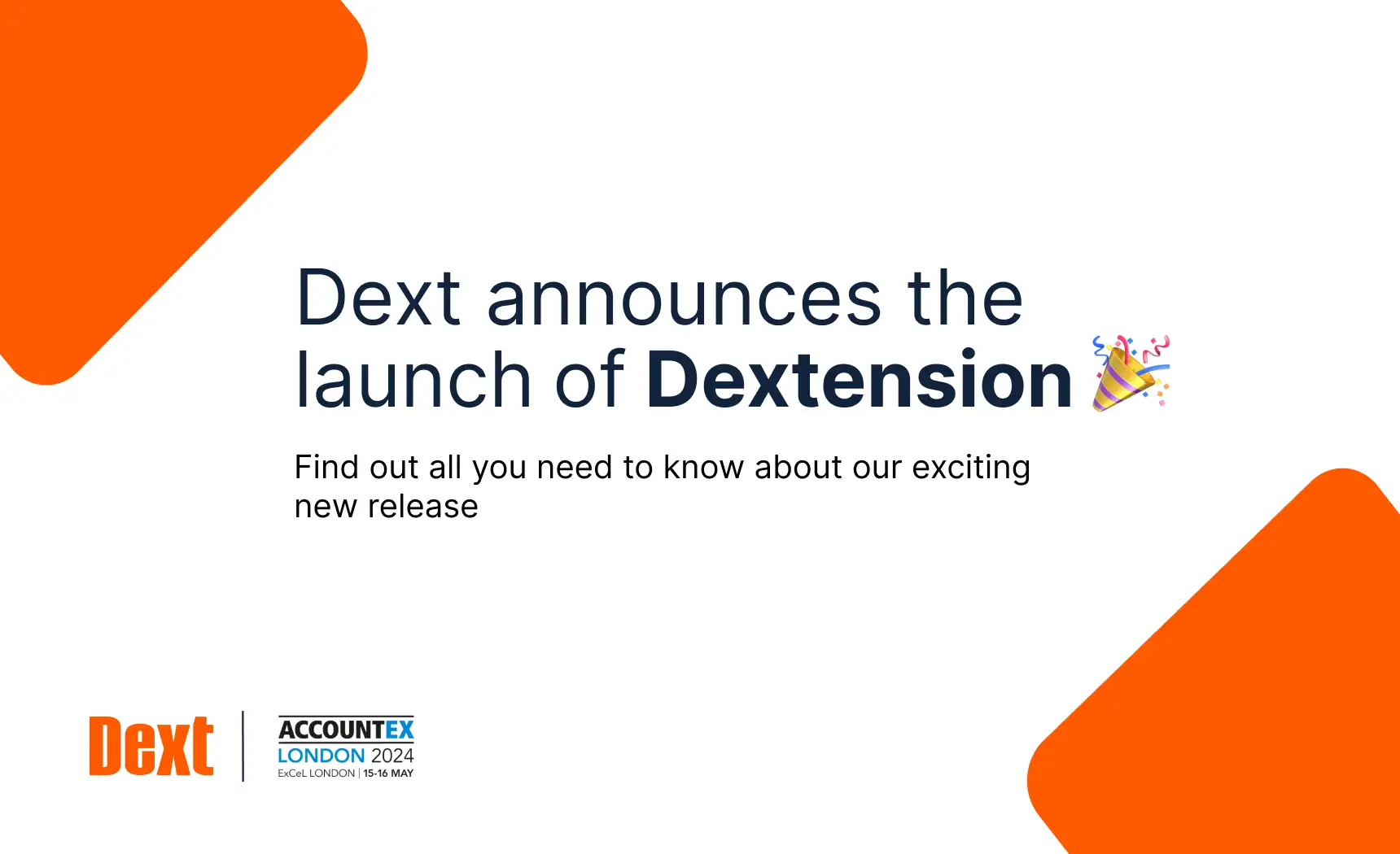 Dext announces the general availability of Dextension at Accountex London, 2024 image