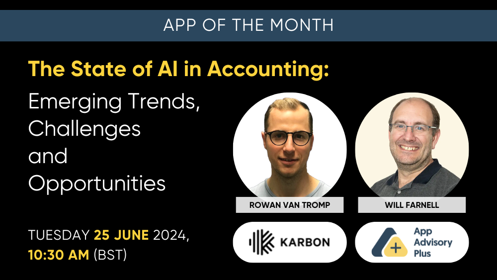 The State of AI in Accounting: Emerging Trends, Challenges and Opportunities with App of the Month Karbon image