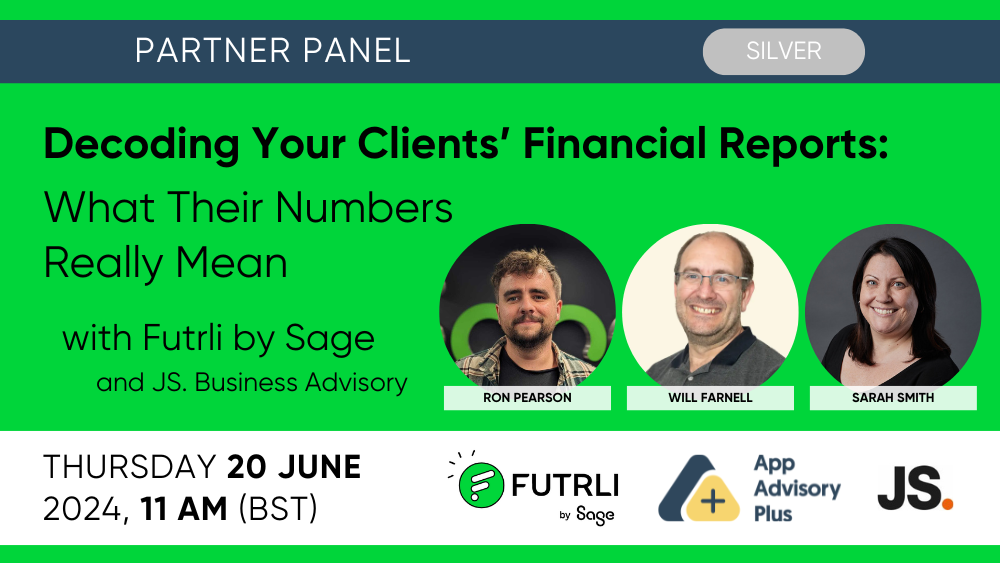 Decoding Your Clients’ Financial Reports: What Their Numbers Really Mean with Futrli logo