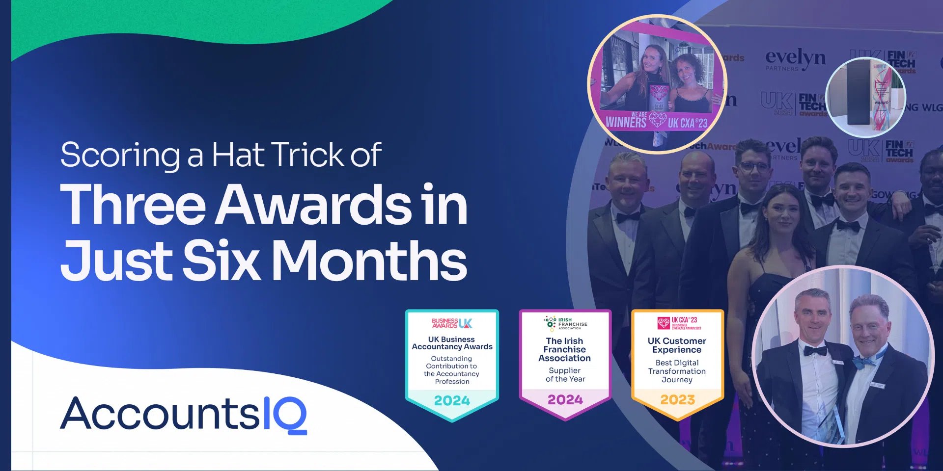 AccountsIQ wins three UK business awards in six months logo
