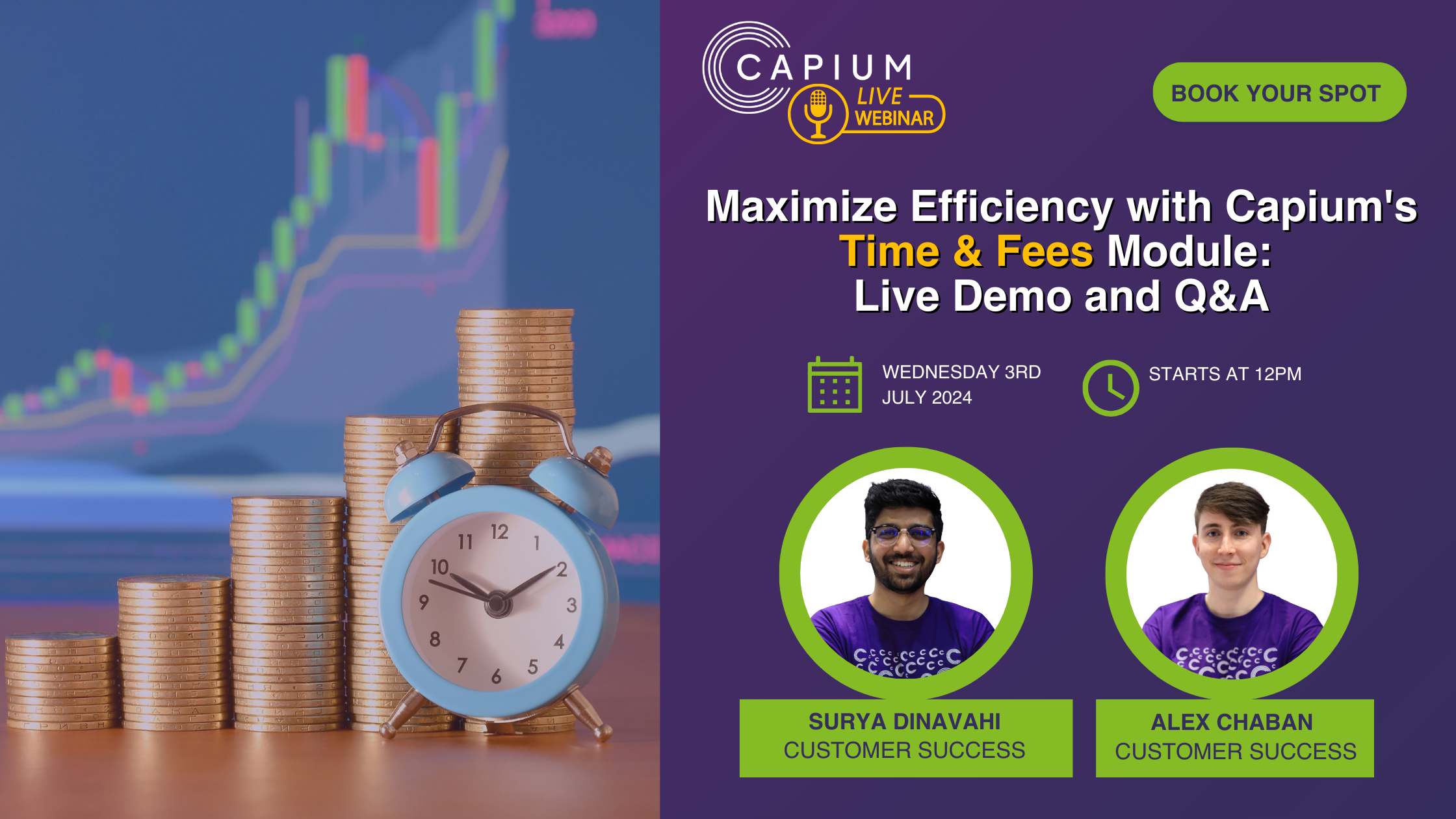 Maximize Efficiency with Capium's Time & Fees Module: Live Demo and Q&A logo