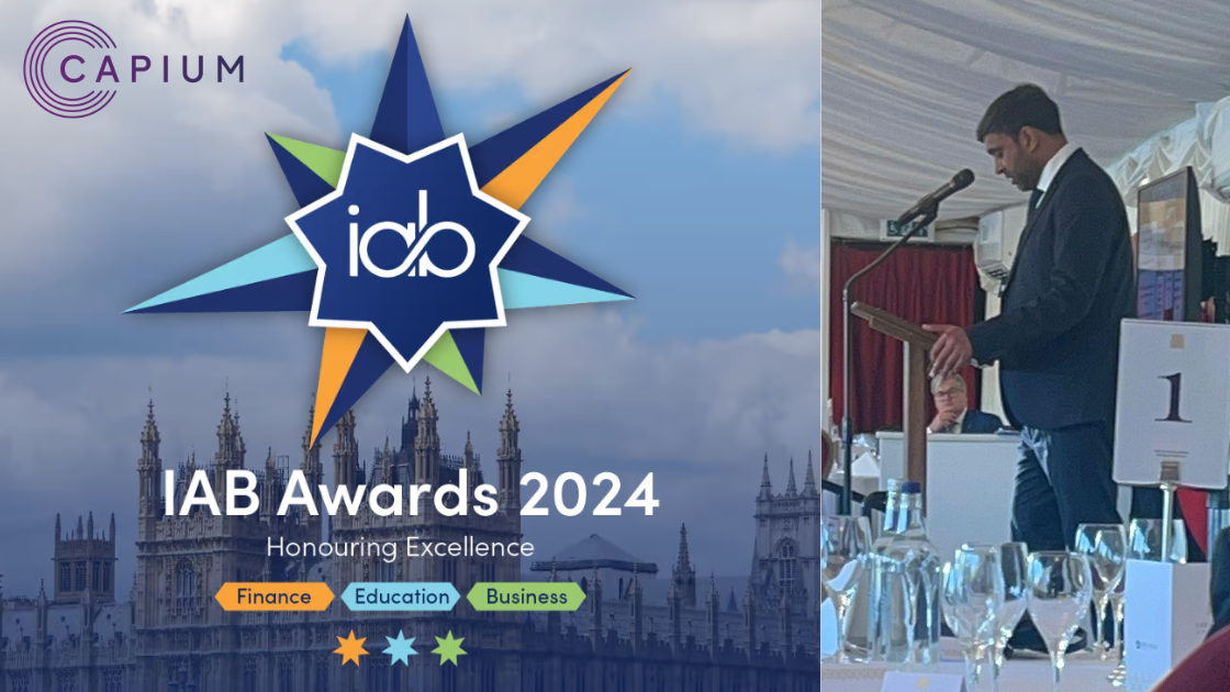Capium Supports IAB 2024 Awards Celebrating Excellence in Finance logo