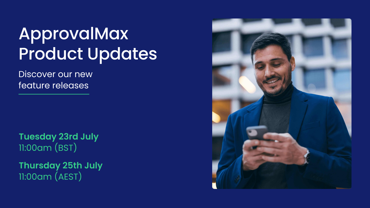 ApprovalMax 2024: July Product Update logo