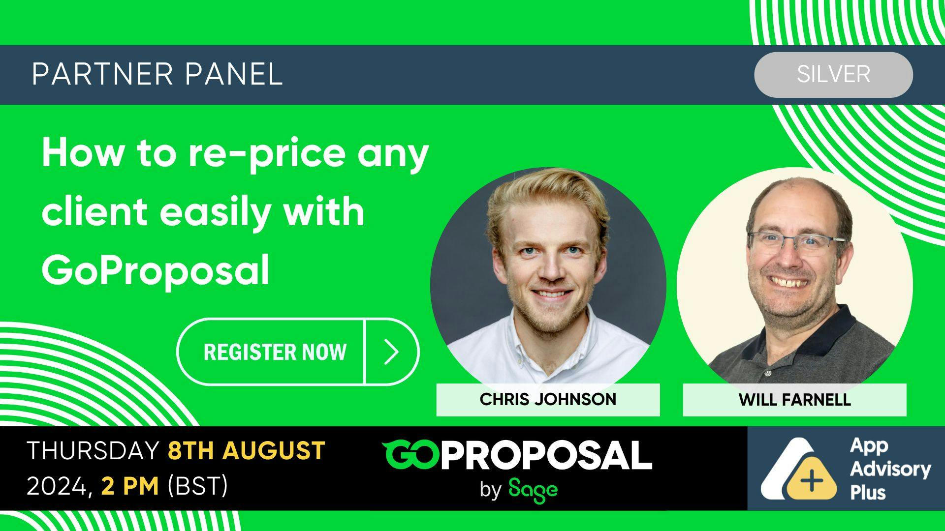 How to re-price any client easily with GoProposal image