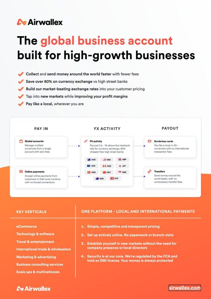 Airwallex: The global business account built for high-growth business