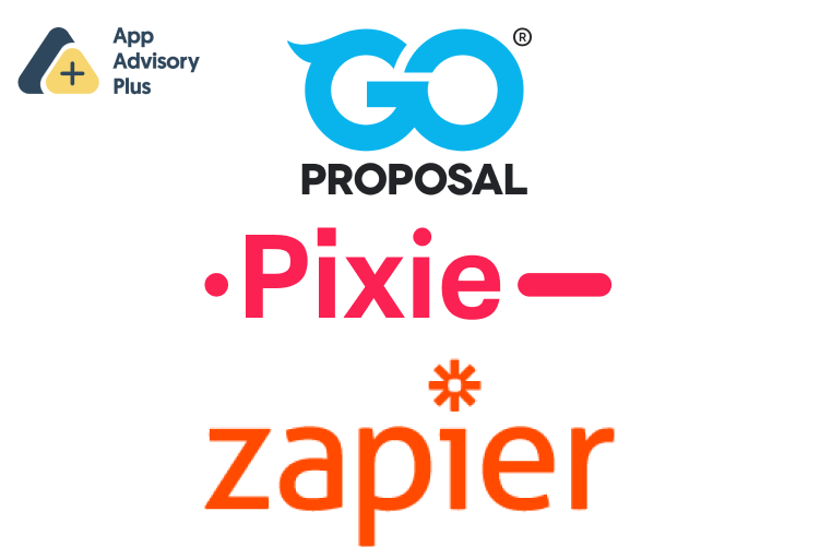 How to integrate GoProposal with Pixie using Zapier logo