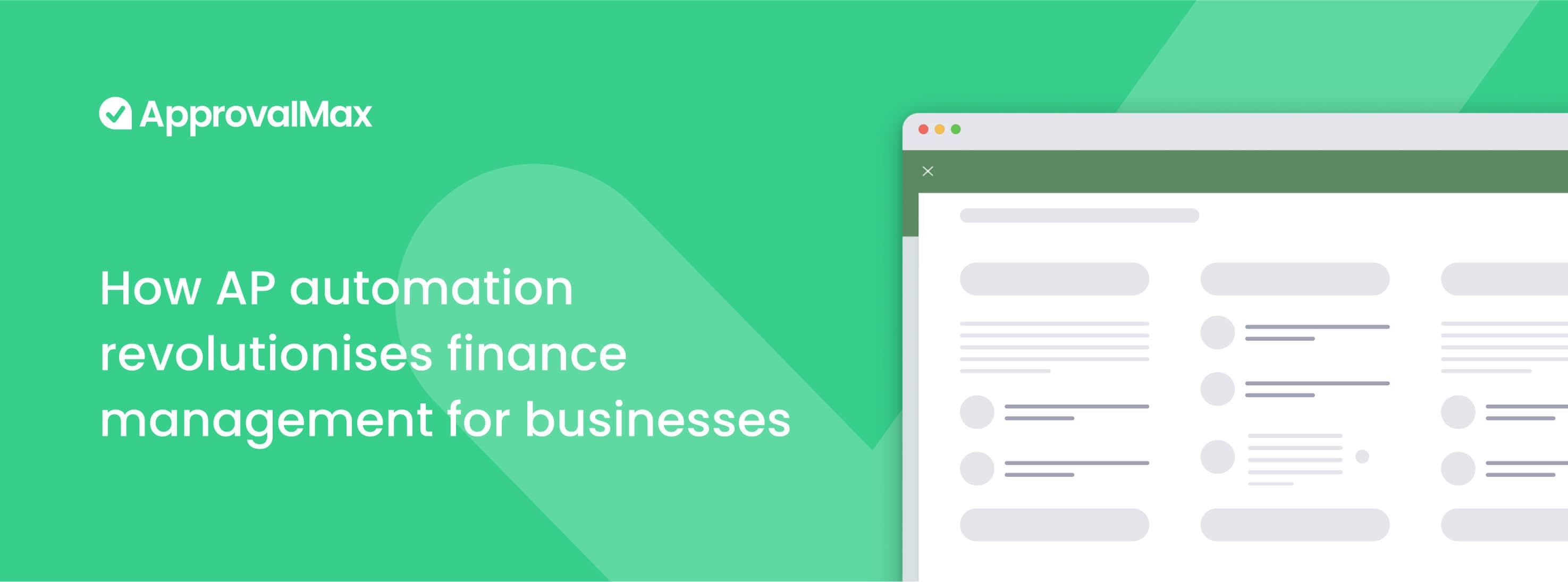 How AP automation revolutionises finance management for businesses by ApprovalMax image