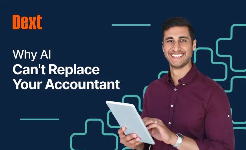Why AI Can’t Replace Your Accountant by Dext logo