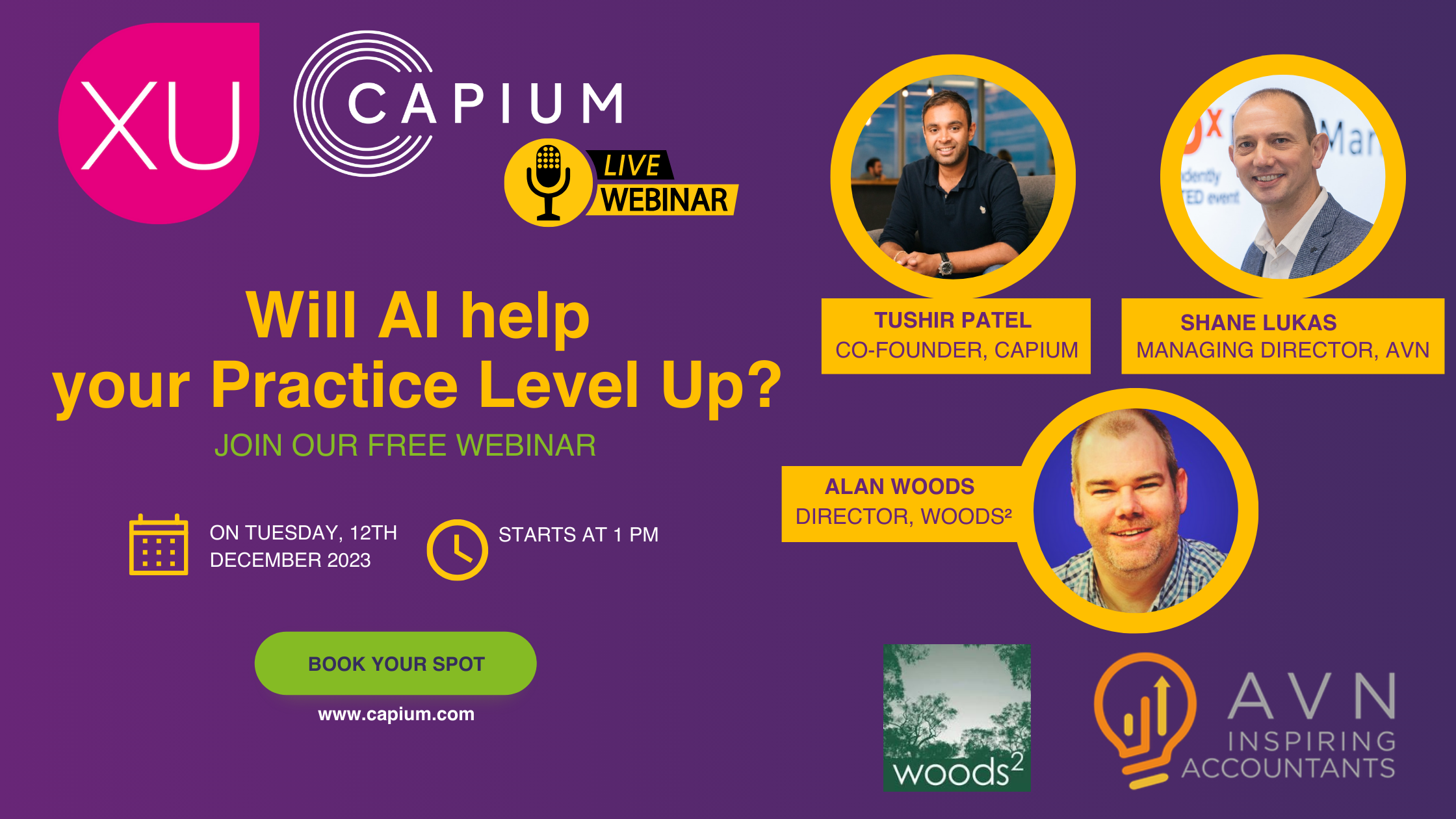 XU: Will AI help your Practice Level Up? with Capium logo