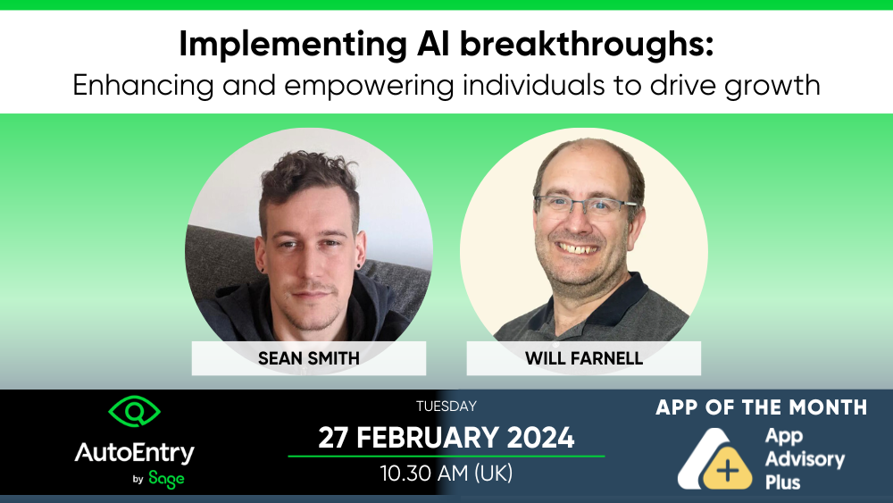 Implementing AI breakthroughs: Enhancing and empowering individuals to drive growth with App of the Month AutoEntry image