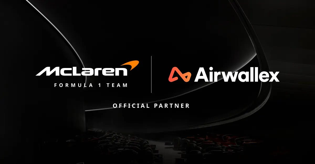 Airwallex becomes official partner of the McLaren Formula 1 team logo