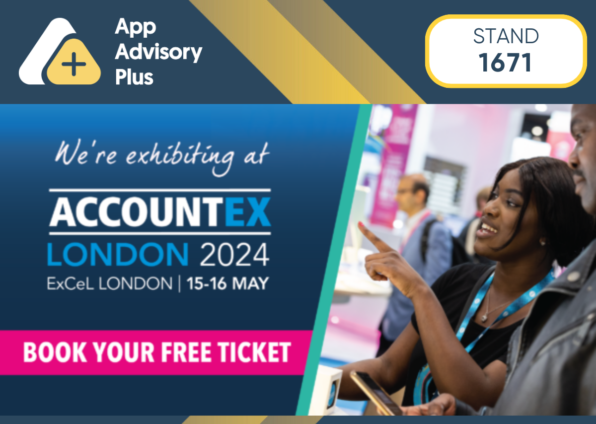 App Advisory Plus will be at Accountex London 2024! logo