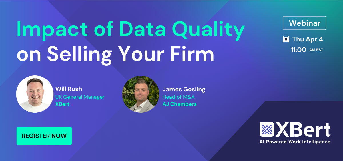 Impact of Data Quality on Selling Your Firm with XBert image