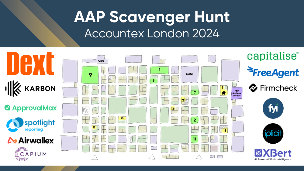 Accountex London 2024 Scavenger Hunt logo