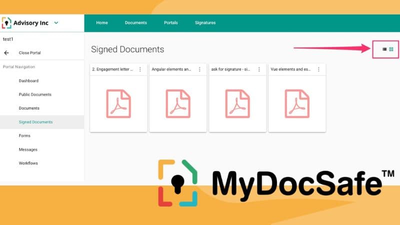 MyDocSafe - April 2025 release notes logo