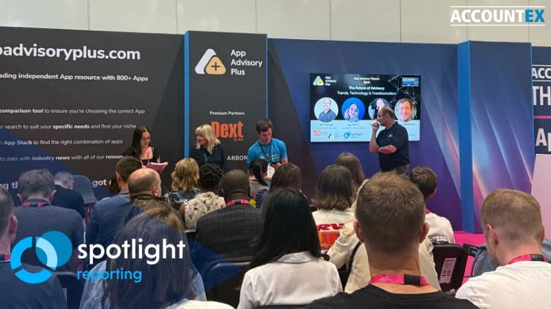 Spotlight Reporting Accountex London 2025 logo