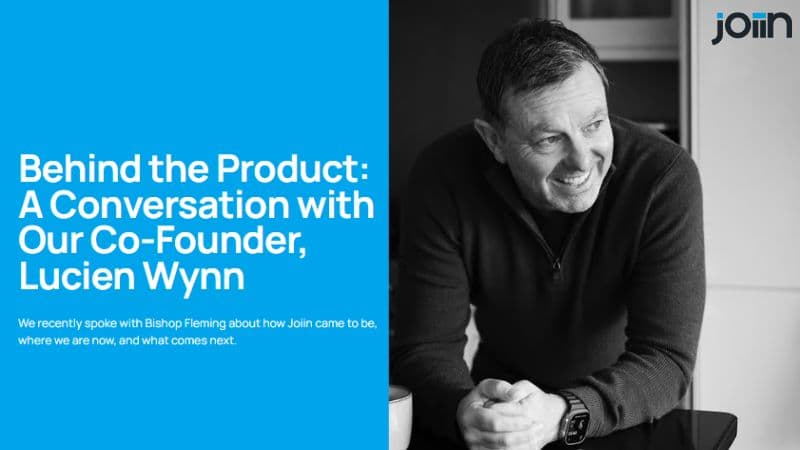 Joiin - Behind the Product logo