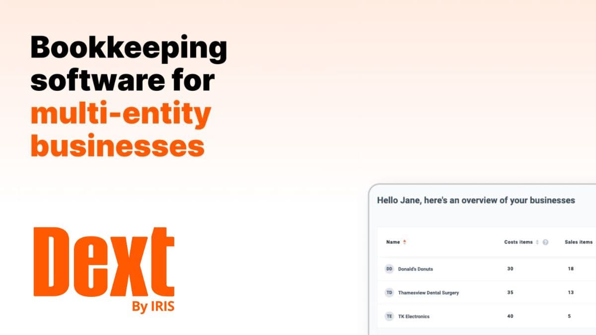Introducing the Multi-Entity Dashboard by Dext logo