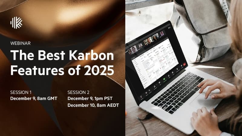 The best Karbon features released in 2025 logo