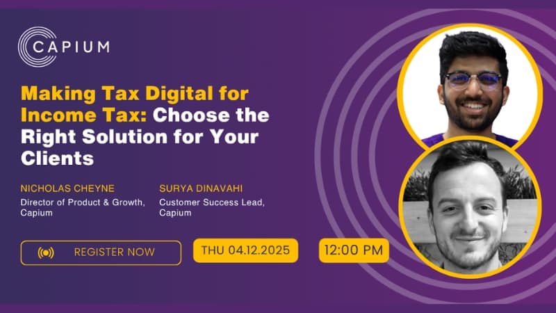 Making Tax Digital for Income Tax: Choose the Right Solution for Your Clients logo