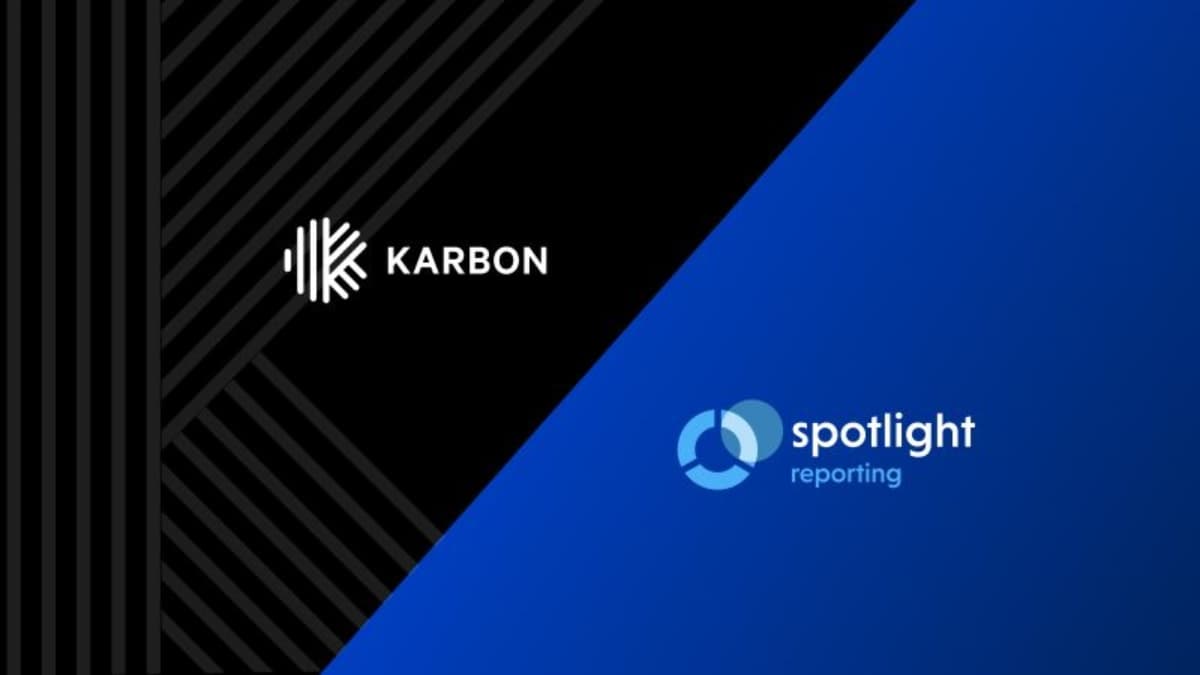 Spotlight Reporting and Karbon logo