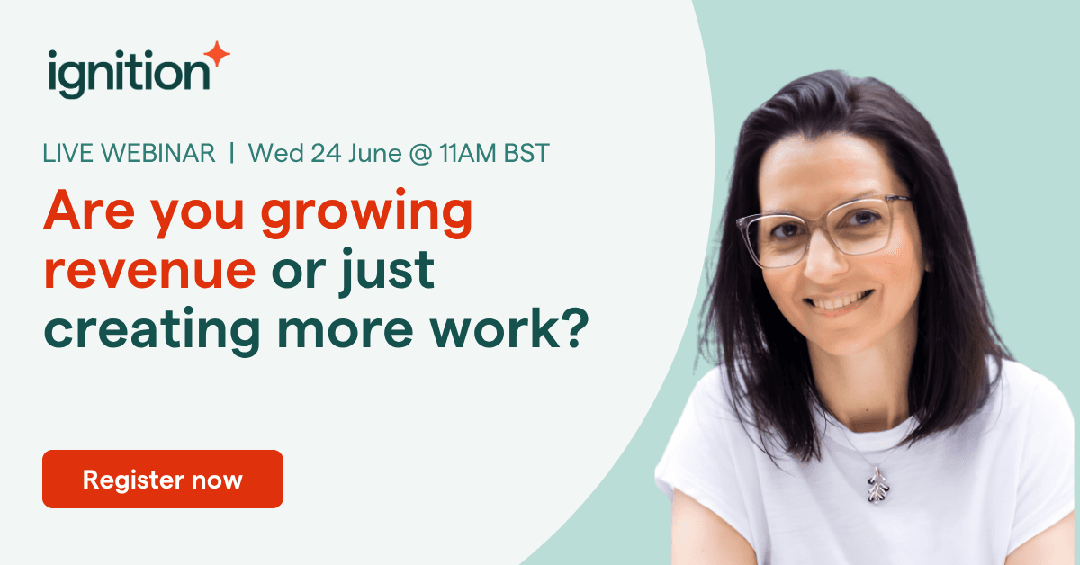 Are you growing revenue or just creating more work? logo