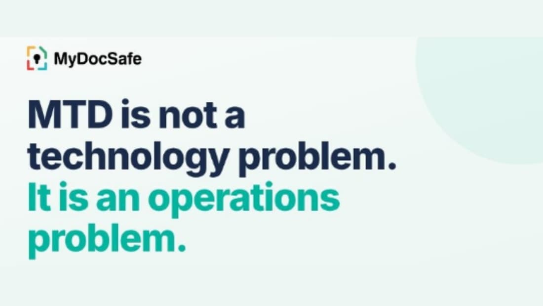 Making Tax Digital is not just a software problem. It is an operational one. logo