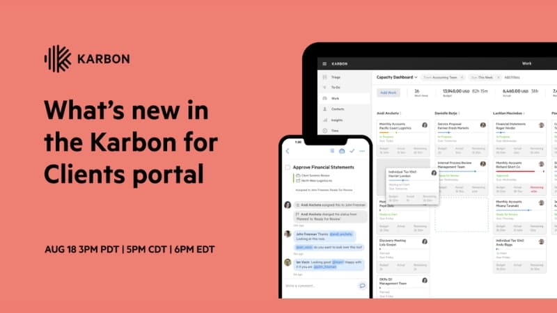 What’s new in the Karbon for Clients portal logo